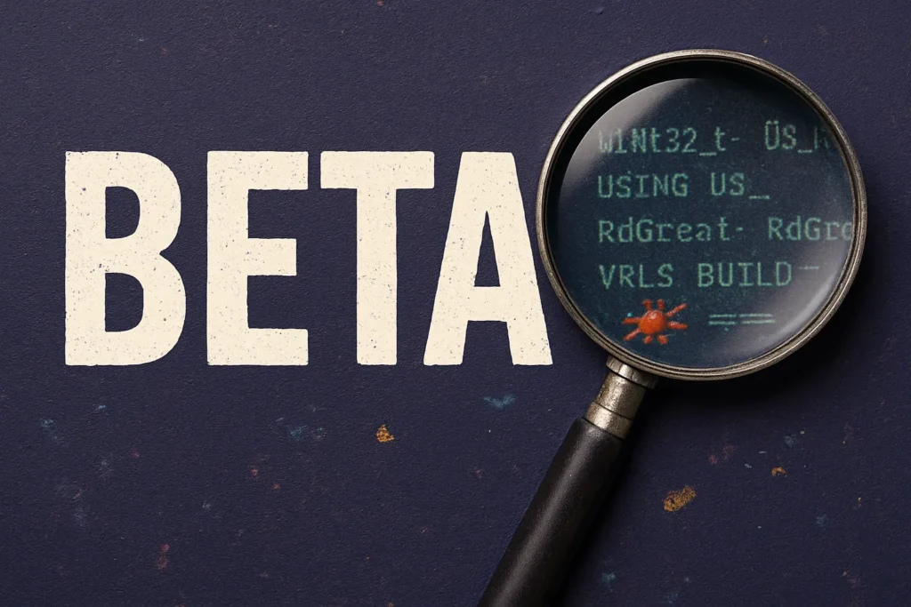 Beta: la giostra del debugging (e tu sei il biglietto umano)
